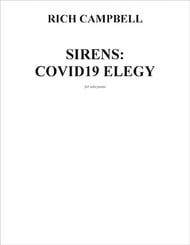 Sirens: Covid19 Elegy piano sheet music cover Thumbnail